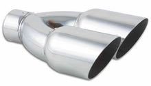 Load image into Gallery viewer, Vibrant 1333 FITS: Dual 3.5in Round SS Exhaust Tip (Single Wall Angle Cut) Tips