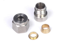 Haltech HT-010812 FITS: 1/4in Stainless Steel Weld-On Kit (Incl Nut & Ferrule) Fittings