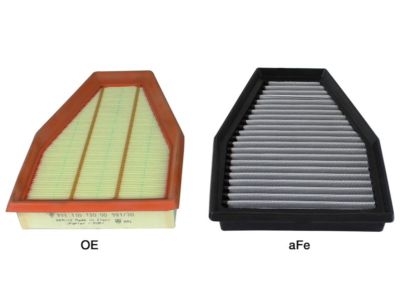 aFe 31-10242 FITS: Magnum FLOW OE Replacement Air Filter Pro DRY S 12-15 Porsche 911 (991) H6 3.4L/3.8L Air Filters Drop In