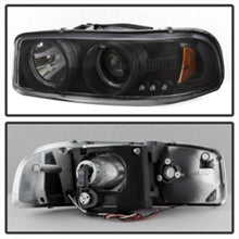 Load image into Gallery viewer, SPYDER 5009357 FITS: GMC Sierra 1500/2500/3500 99-06 Projector Headlights LED Halo LED Black PRO-YD-CDE00-HL-BK Headlights
