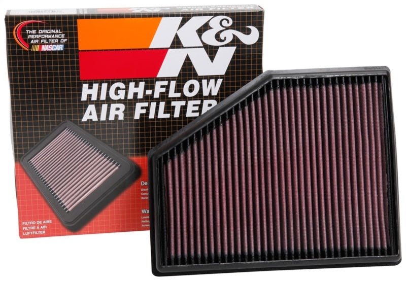 K&N Engineering 33-3079 FITS:K&N 15-18 BMW 740I L4-3.0L F/I Replacement Drop In Air Filter Air Filters Drop In