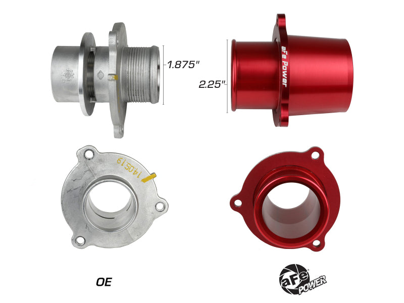 aFe 46-20417-R FITS: 15-19 VW GTI Turbocharger Inlet Pipe Red Intercoolers
