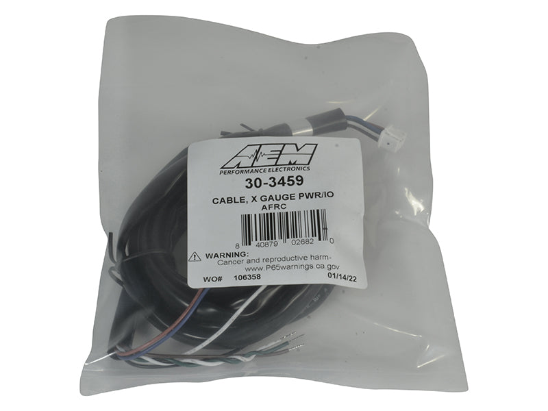 AEM 30-3459 FITS: Power Harness for 30-0300 X-Series Wideband Gauge Wiring Harnesses