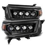 AlphaRex 880758 FITS: 10-13 Toyota 4Runner NOVA LED Proj Headlights Plank Style Alpha Black w/Seq Signal/DRL Headlights