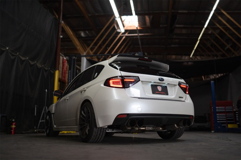 SPYDER 5086730 FITS: 08-14 Subara Impreza WRX Hatchback LED Tail Lights Seq Signal Black ALT-YD-SI085D-SEQ-BK Tail Lights