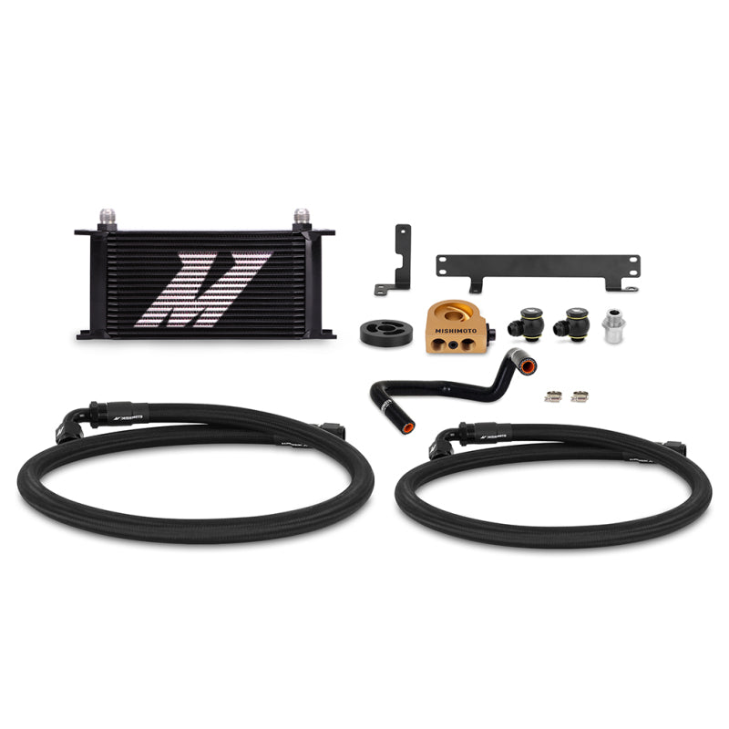 Mishimoto MMOC-WRX-22TBK FITS: Oil Coolers FITS: 2022+ Subaru WRX Thermostatic Oil Cooler Kit Black Oil Coolers