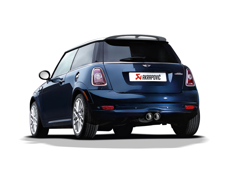 Akrapovic ME-MIN/TI/1H FITS: 07-14 MINI Cooper S (R56) / Cooper S Cabrio (R57) Evolution Line Cat Back (SS) (Req. Tips) Catback