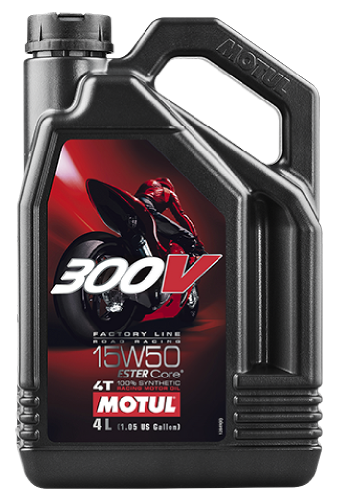 Motul 104129 FITS: 4L Factory Line Road Racing 300V 15W50 Motor Oils