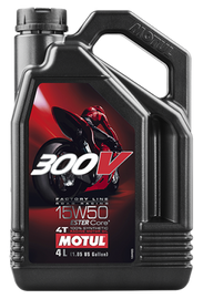 Motul 104129 FITS: 4L Factory Line Road Racing 300V 15W50 Motor Oils