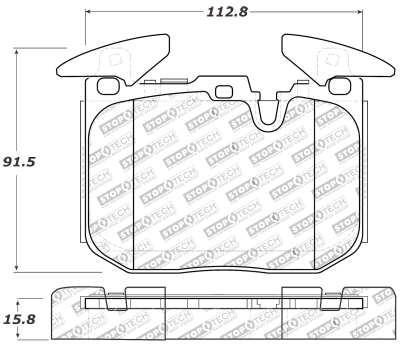 Stoptech 309.16090 FITS:StopTech Performance Brake Pads Brake Pads Performance