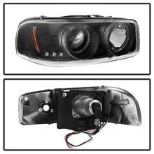 Load image into Gallery viewer, SPYDER 5009357 FITS: GMC Sierra 1500/2500/3500 99-06 Projector Headlights LED Halo LED Black PRO-YD-CDE00-HL-BK Headlights