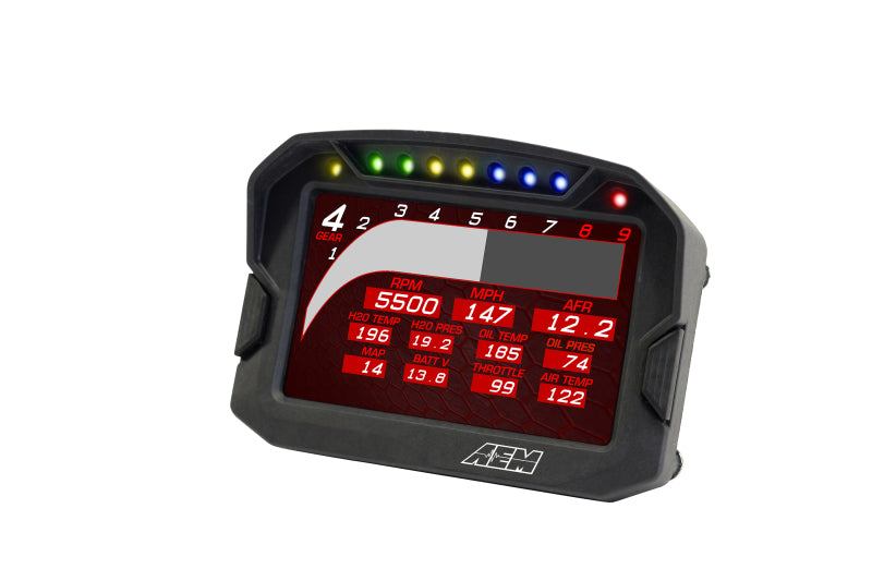 AEM 30-5603 FITS: CD-5LG Carbon Logging Digital Dash Display w/ Internal 10Hz GPS & Antenna Gauges
