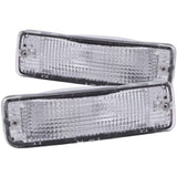ANZO 511019 FITS: 1989-1995 Toyota Pickup Euro Parking Lights Chrome w/ Amber Reflector Lights Corner