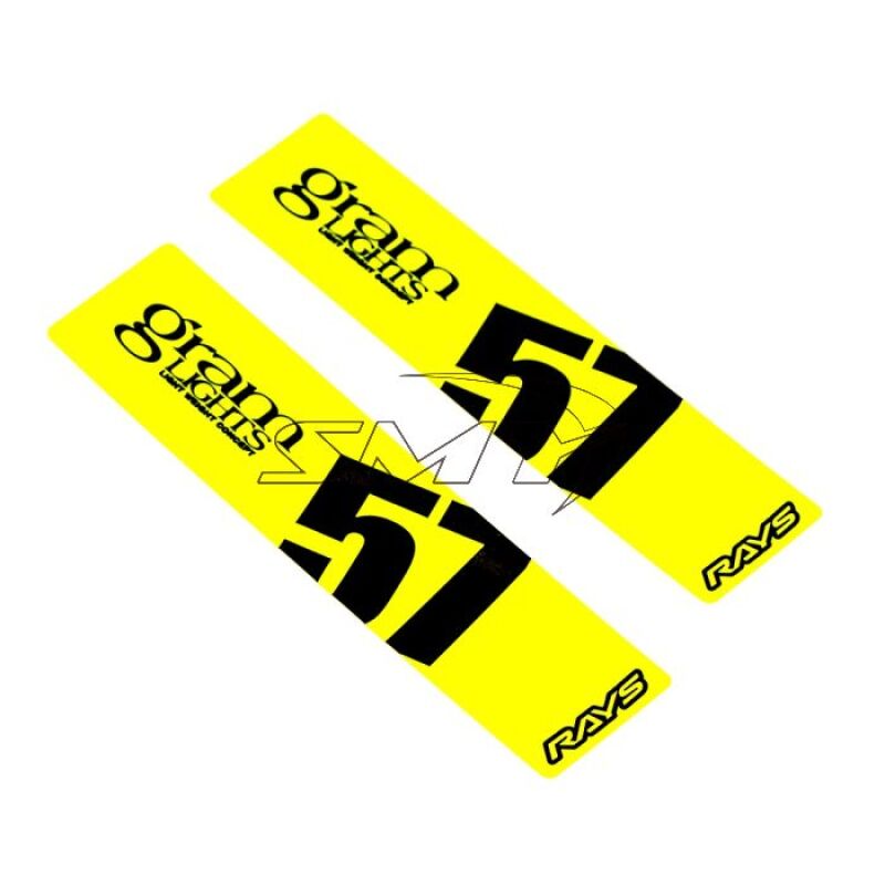 Gram Lights 57DR/57CR Spoke Sticker Luminous Yellow (2 PCS)