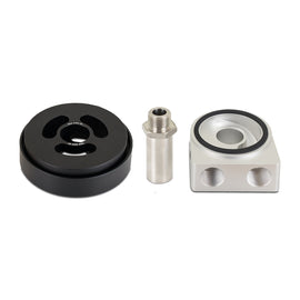 Mishimoto MMOCA-BRZ-13 FITS: Oil Filter Blocks FITS: FR-S/BR-Z/GT86 Non-Thermostatic Plate and Adapter Silver Oil Filter Blocks
