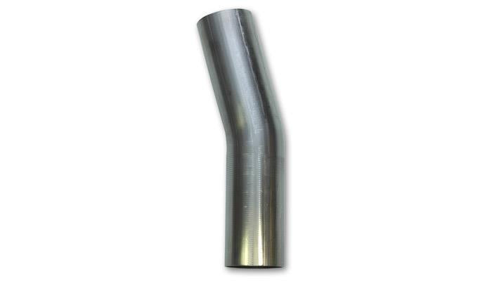 Vibrant 13128 FITS: 2.25in O.D. T304 SS 15 deg Mandrel Bend 5in x 5in leg lengths (3.375in Centerline Radius) Steel Tubing