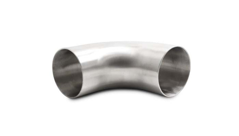 Vibrant 13352 FITS: 3.0in OD 4.33in Tangent Length T304 SS 90 Deg Mandrel Bend w/Extended Leg Length Steel Tubing