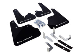 Rally Armor MF22-UR-BLK/WH FITS: 12-16 Subaru Impreza 4D/5D Black UR Mud Flap w/White Logo Mud Flaps