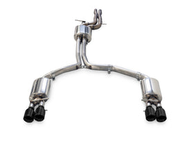 AWE Tuning 3015-43074 FITS: Audi C7.5 A7 3.0T Touring Edition Exhaust Quad Outlet Diamond Black Tips Catback