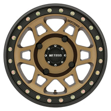 Load image into Gallery viewer, Method MR405 UTV Beadlock 15x7 5+2/38mm Offset 4x156 132mm CB Method Bronze Wheel - Matte Black Ring