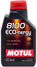Load image into Gallery viewer, Motul 102782 FITS: 1L Synthetic Engine Oil 8100 5W30 ECO-NERGY Ford 913C Motor Oils