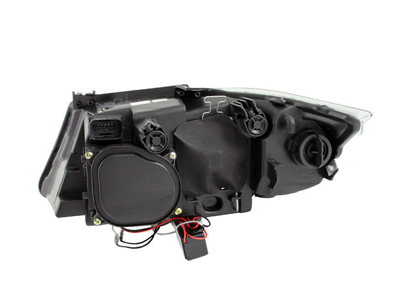 ANZO 121335 FITS: 2006-2008 BMW 3 Series E90-E91 Projector Headlights w/ Halo w/ LED Bar Black (CCFL) Headlights
