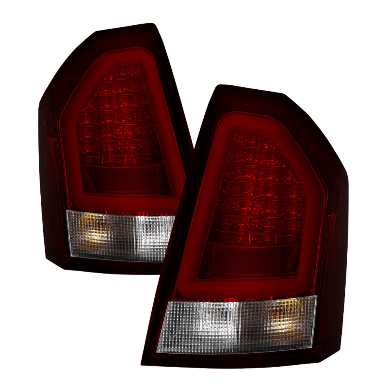 SPYDER 5083395 FITS: Chrysler 300C 08-10 V2 Light Bar LED Tail Lights Red Clear ALT-YD-C308V2-LED-RC Tail Lights