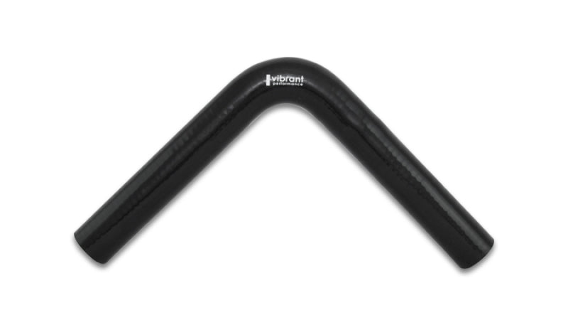 Vibrant 2919 FITS: 4 Ply Reinforced Silicone Elbow Connector 1.25in ID x 8in Leg 90 Deg Elbow (BLACK) Silicone Couplers & Hoses
