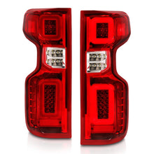 Load image into Gallery viewer, ANZO 311419 FITS: 19-21 Chevy Silverado Work Truck Full LED Taillights Chrome Housing Red Lens G2(w/C light Bars) Tail Lights