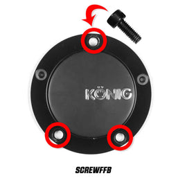 Konig SCREWFFB FITS: Cap Screw (Black) For CAPFFB Flow Formed (Single) Wheel Center Caps