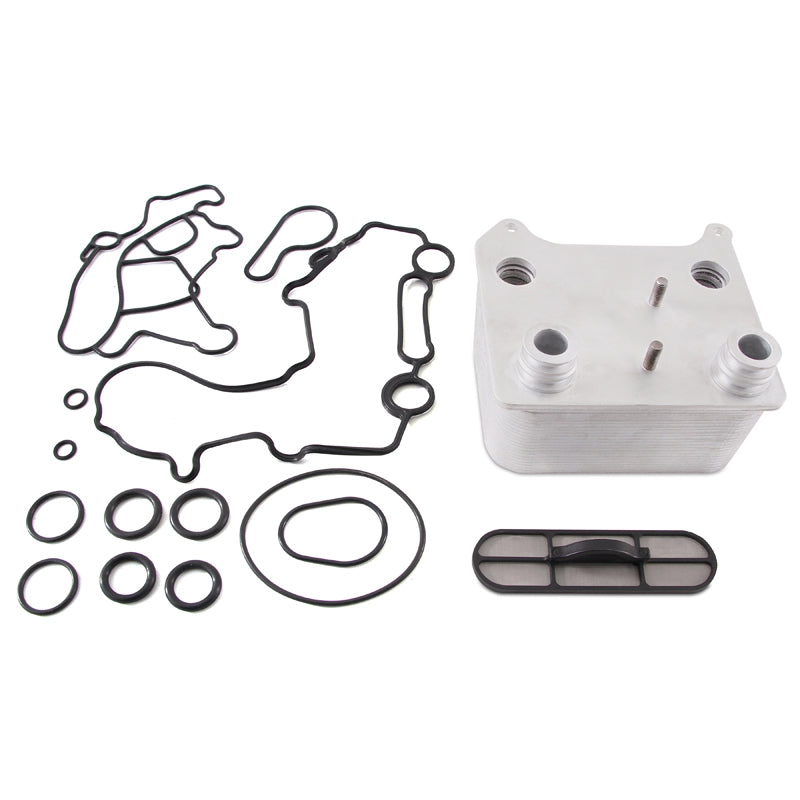 Mishimoto MMOC-F2D-03 FITS: 03-07 Ford 6.0L Powerstroke Replacement Oil Cooler Kit Oil Coolers