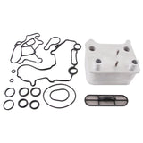 Mishimoto MMOC-F2D-03 FITS: 03-07 Ford 6.0L Powerstroke Replacement Oil Cooler Kit Oil Coolers