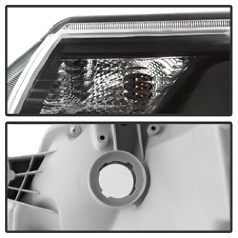 SPYDER 9037542 FITS:xTune Toyota Tacoma 12-15 Headlights Light Bar DRL Black PRO-JH-TTA12-LBDRL-BK Headlights