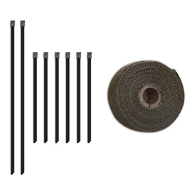 Mishimoto MMTW-235 FITS: Exhaust Wrap FITS: 2 inch x 35 feet Heat Wrap with Stainless Locking Tie Set Exhaust Wrap