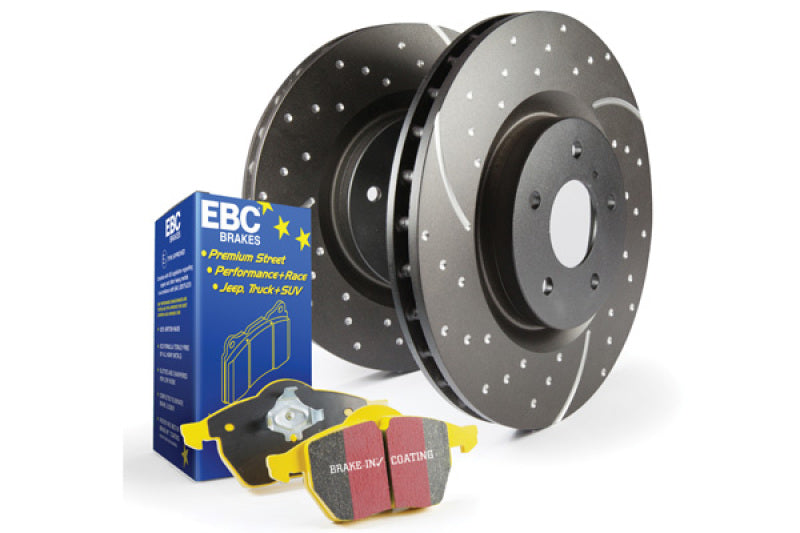 EBC S5KF1277 FITS: S5 Brake Pad and Rotor Kit Brake Rotors Slot & Drilled