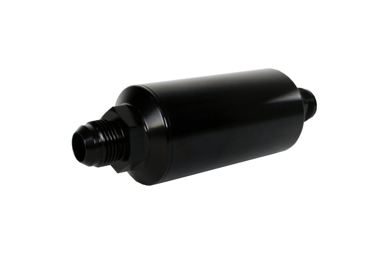 Aeromotive 12385 FITS: In-Line Filter AN -10 size Male 10 Micron Microglass Element Bright-Dip Black Fuel Filters