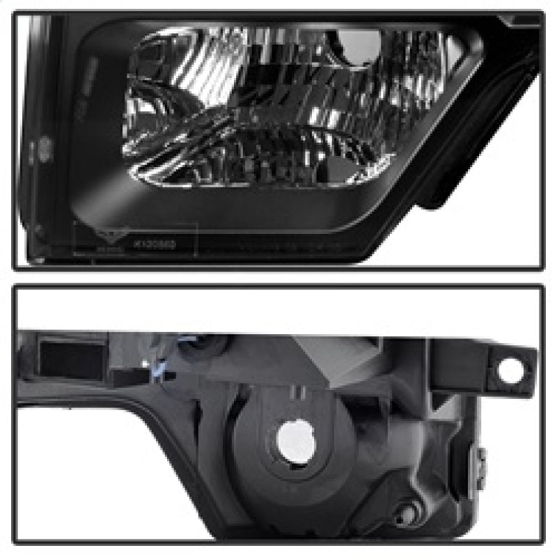 SPYDER 9032226 FITS:xTune Ford F150 09-14 Projector Headlights Halogen Model Only LED Halo Black PRO-JH-FF15009-CFB-BK Headlights
