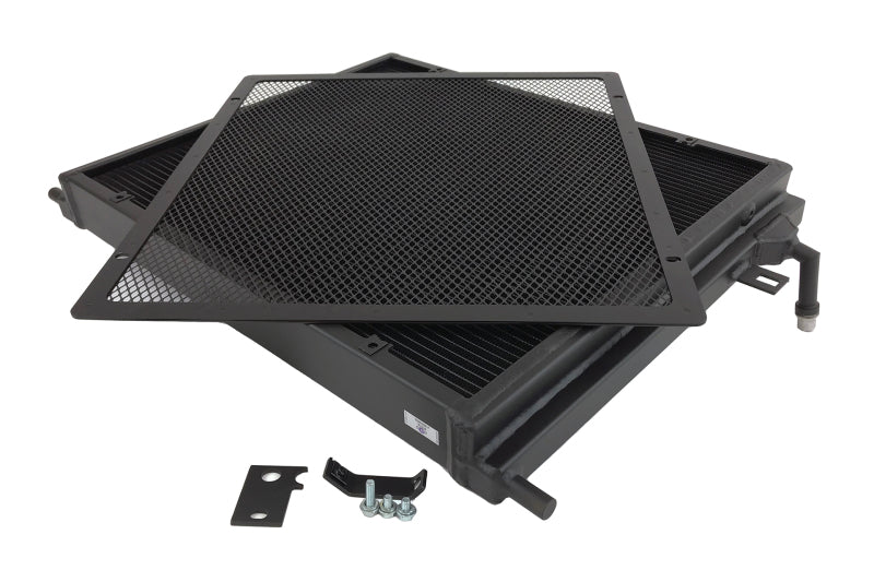 CSF 8131B FITS: BMW B58/B48 Front Mount Triple-Pass Heat Exchanger w/Rock Guard Black Radiators