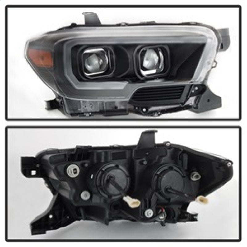 SPYDER 9039256 FITS:xTune Toyota Tacoma 16-18 DRL Light Bar Projector Headlights Black PRO-JH-TTA16-LBDRL-BK Headlights