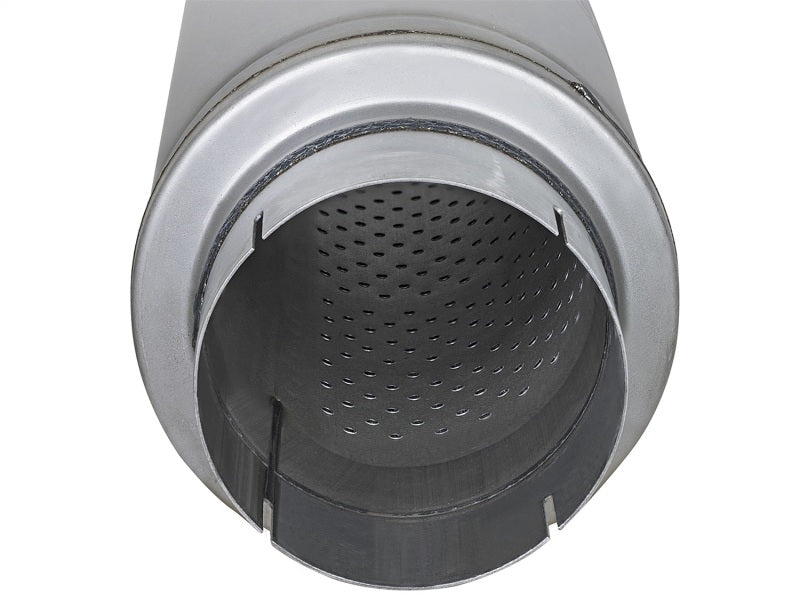 aFe 49M00023 FITS: ATLAS Aluminized Steel Muffler 5in Center/Center 24in L x 7in Diameter Round Body Muffler
