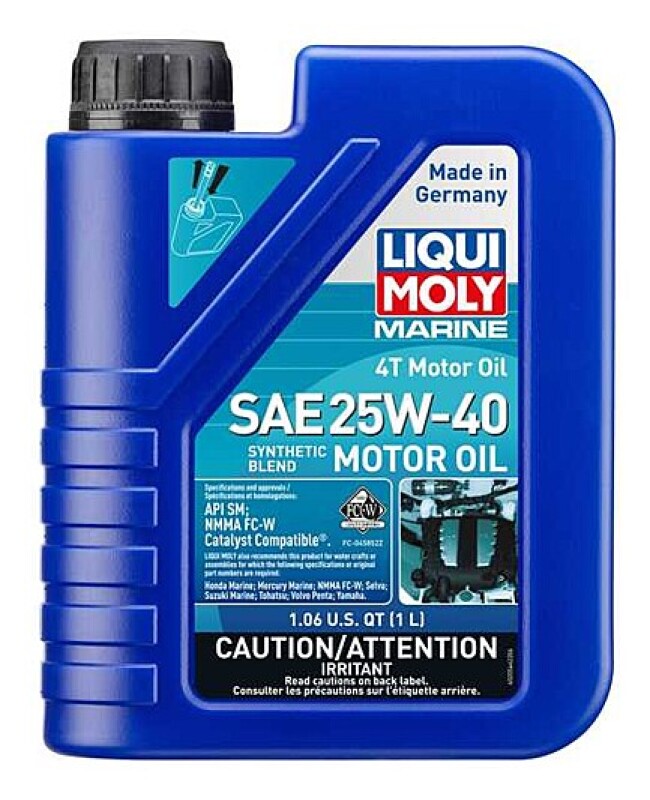 LIQUI MOLY 20546 FITS: 1L Marine 4T Motor Oil 25W40 Motor Oils
