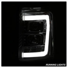 Load image into Gallery viewer, SPYDER 5084705 FITS: 11-16 Ford F-250/F-350 V2 Projector Headlights Light Bar DRL Chrome PRO-YD-FS11V2-LB-C Headlights