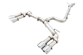 AWE Tuning 3015-42142 FITS: Audi 8V S3 Track Edition Exhaust w/Chrome Silver Tips 102mm Catback