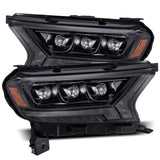 AlphaRex 880123 FITS: 19-21 Ford Ranger NOVA LED Proj Headlight Plnk Style Alpha Blk w/Activ Light/Seq Signal/DRL Headlights