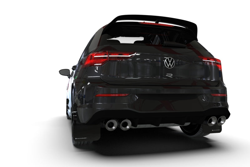 Rally Armor MF80-UR-BLK/GRY FITS: 2022 MK8 Volkswagen Golf GTI/R Black UR Mud Flap w/ Gray Logo Mud Flaps