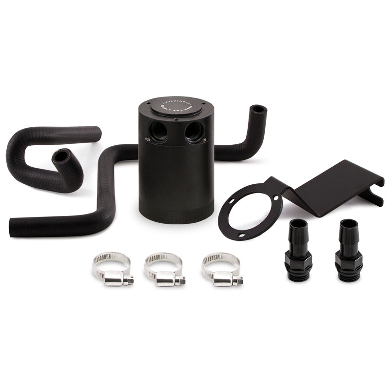Mishimoto MMBCC-BRZ-13PBE FITS: 2013+ Subaru BRZ / 2017+ Toyota 86 / 13-16 Scion FR-S Baffled Oil Catch Can Kit Black Oil Catch Cans