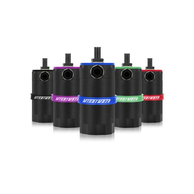 Mishimoto MMBCC-UNI-RD FITS: Oil Catch Cans FITS: Universal Baffled Oil Catch Can Red Oil Catch Cans
