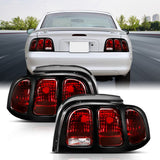 ANZO 321350 FITS: 1994-1998 Ford Mustang Taillight Dark Red Lens (OE Style) Tail Lights