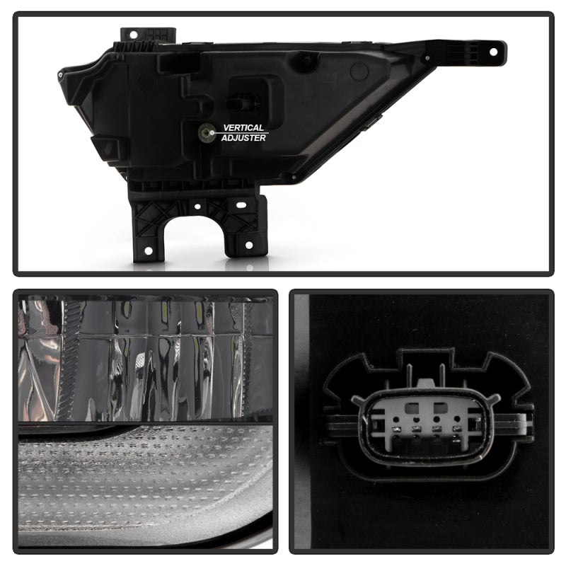 SPYDER 9052262 FITS: 21-23 Ford F150 w/ Turn Signal OEM Style Full LED Fog Lights w/ Switch FL-FF1502021-LED-T-C Fog Lights