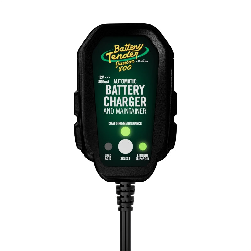 Battery Tender 12V 800mA Lead Acid and Lithium Selectable Battery Charger